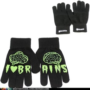 I Heart Brains Gloves
