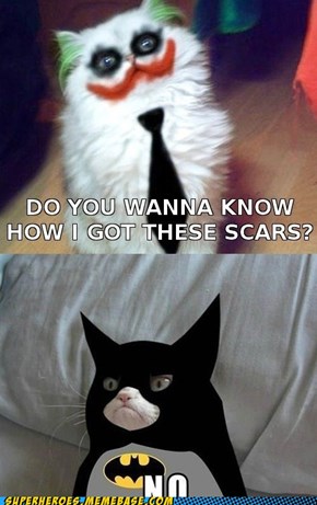 Witness the Plight of the Joker Cat