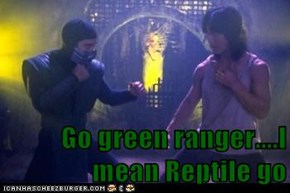 Go green ranger....I mean Reptile go