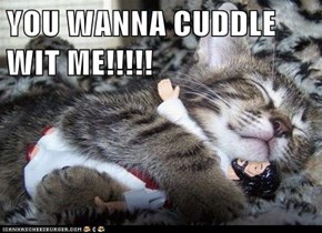 YOU WANNA CUDDLE WIT ME!!!!!