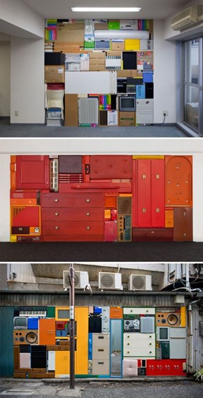 Artsy Fart of the Day: Michael Johansson's Real Life Tetris