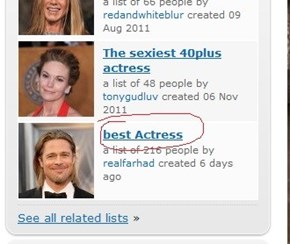 Best Actress List Fail