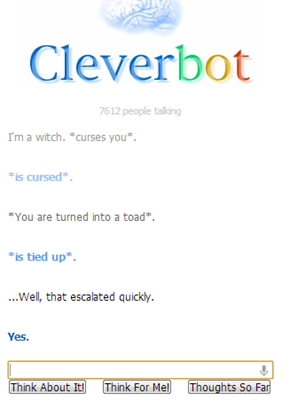 Cleverbot makes things weird