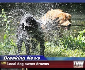 Breaking News - Local dog owner drowns