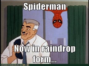 Spiderman  Now in raindrop form...