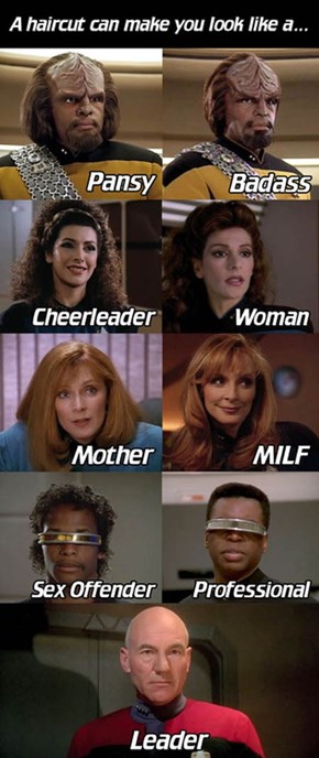 A Valuable Guide to Hair Styles, Courtesy of Star Trek:TNG