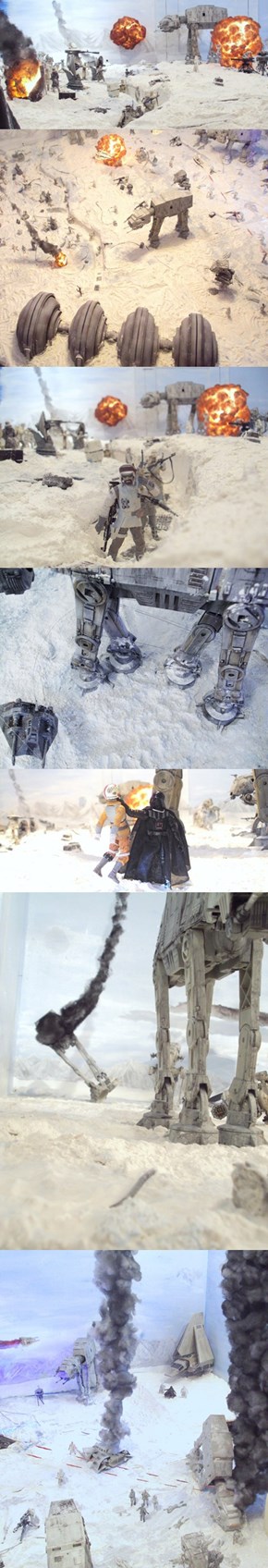 This Guy Built a Replica of the Battle of Hoth in his Living Room