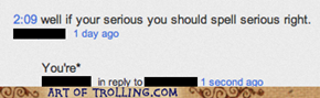 The irony!