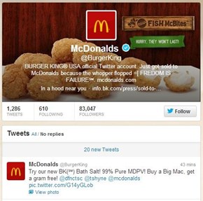 Burger King Official Twitter Account Hacked