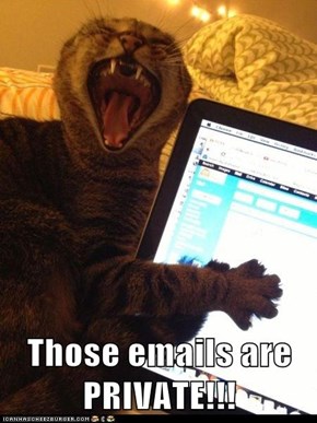 Those emails are PRIVATE!!!