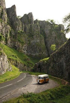 Traveling Through Cheddar Gorge, Somerset