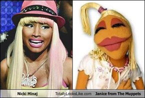 Nicki Minaj Totally Looks Like Janice from The Muppets