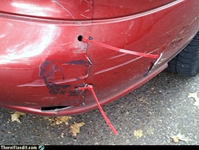 Easy broken bumper repair