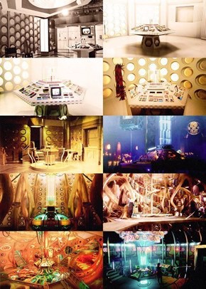 The TARDIS Interior Through The Years