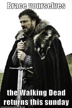 Brace yourselves   the Walking Dead returns this sunday