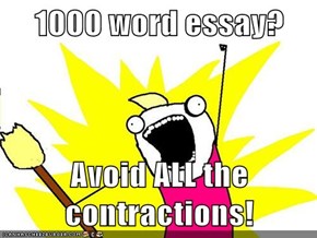 1000 Word Essay? 