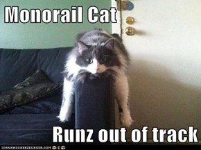 Monorail Cat  Runz Out of Track