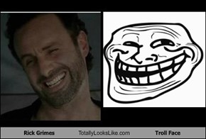 Rick Grimes Totally Looks Like Troll Face