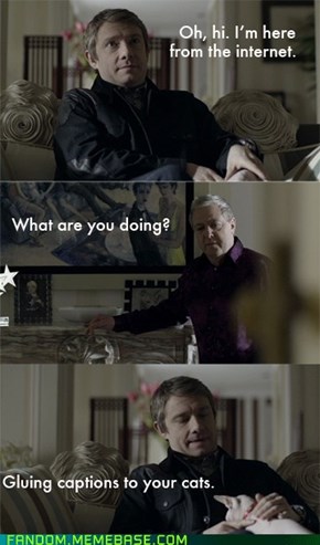 Sherlock know's how to internet.