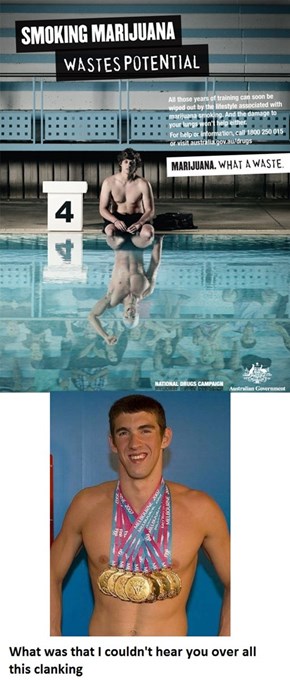 Michael Phelps Would Like To Have a Word With You