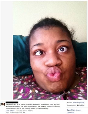 Woman Steals iPad, Takes Selfies, Selfies Auto-Upload to Original Owner's Facebook via iCloud