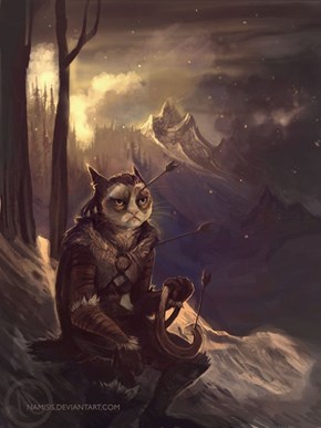 Grumpy Cat as a Khajiit