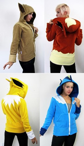 You Don't Even Need an Evolution Stone for These Eeveelution Hoodies