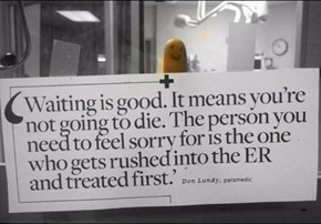 Dropping Some Wisdom in the ER