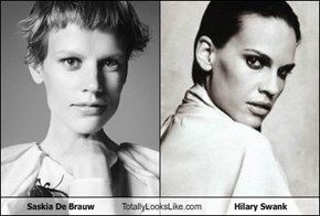 Saskia De Brauw Totally Looks Like Hilary Swank