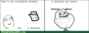 The difference between you and a calendar