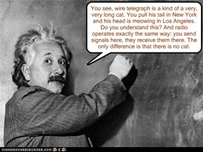 Albert Einstein, when asked to describe radio..