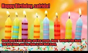 Happy Birthday, safrida!