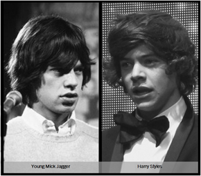 Harry Styles totally looks like a young Mick Jagger
