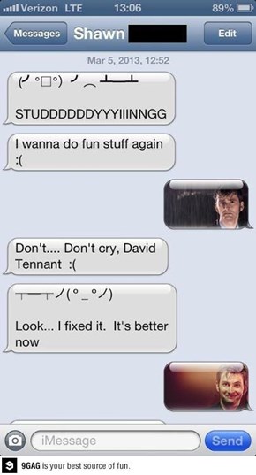 David Tennant is Pleased