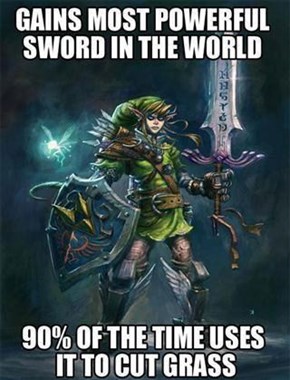 Y U NO Use the Sword for Fighting