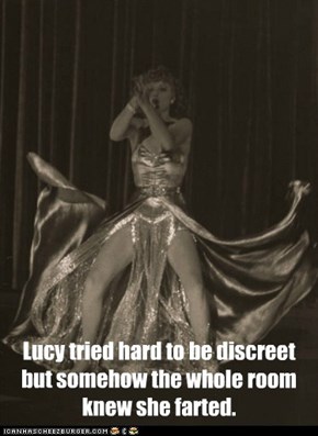 Lucy Tried Hard to be Discreet
