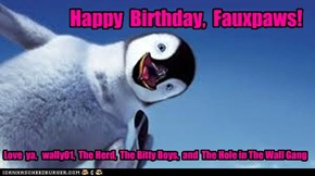 Happy  Birthday,  Fauxpaws!