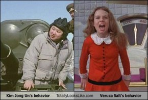 Kim Jong Un's behavior Totally Looks Like Veruca Salt's behavior