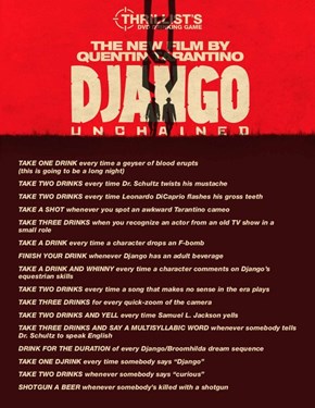 The Django Unchained Drinking Game