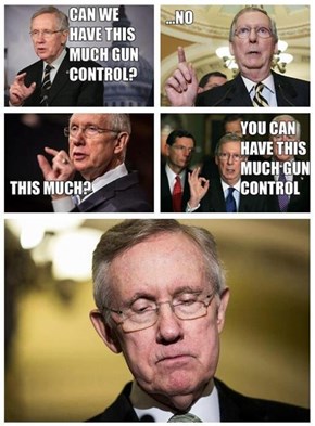 Touche of the Day: Senate Minority Leader Reacts to Gun Control Stalemate
