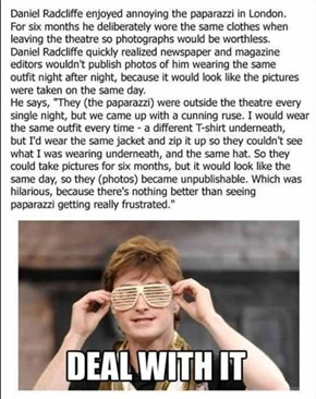Harry Potter Casts a Spell on the Paparazzi
