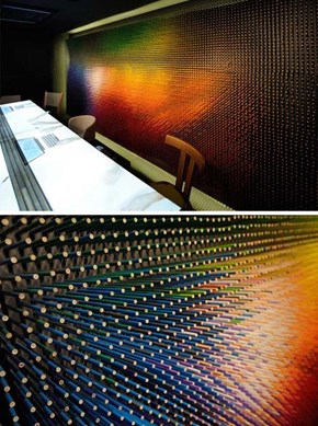 These Colored Pencils Make for a Fabulous Wall