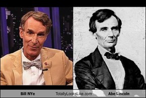 Bill NYe Totally Looks Like Abe Lincoln