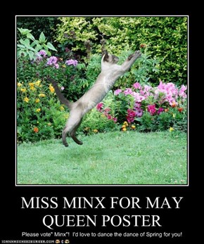 MISS MINX FOR MAY QUEEN POSTER