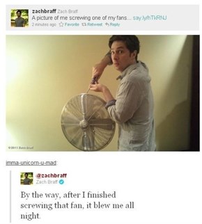 Zach Braff Screwing Around...