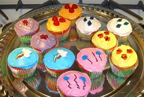 Mane Six Cutie Mark Cupcakes