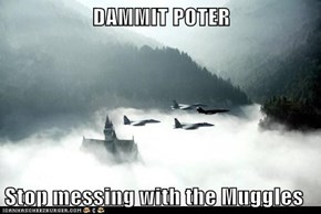 DAMMIT POTER  Stop messing with the Muggles