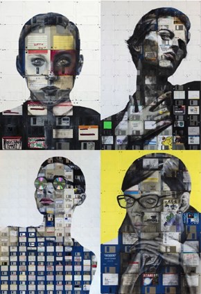 Artsy Fart of the Day: Floppy Disk Paintings
