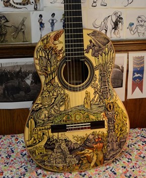 Play a Tolkien Ballad on This LOTR-Inspired Guitar