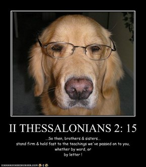 II THESSALONIANS 2: 15